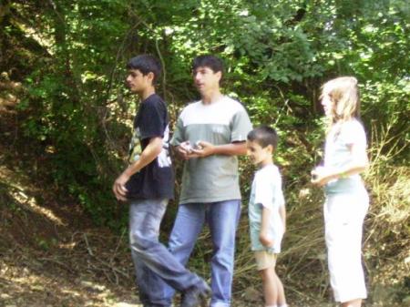 petite partie de petanque en famille